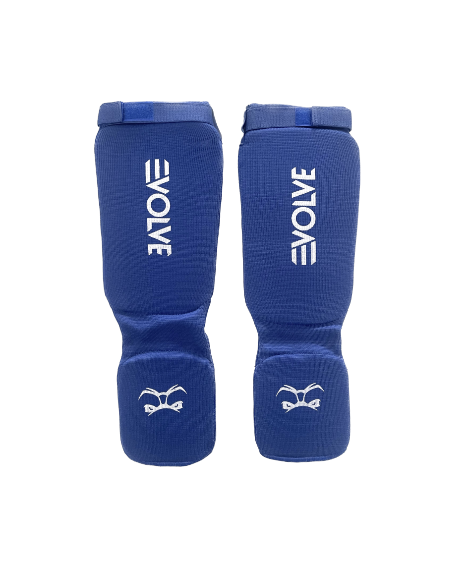 Evolve Shin Guards | Padded Martial Art Shin and Instep Guards for Kickboxing MMA Boxing Muay Thai Karate