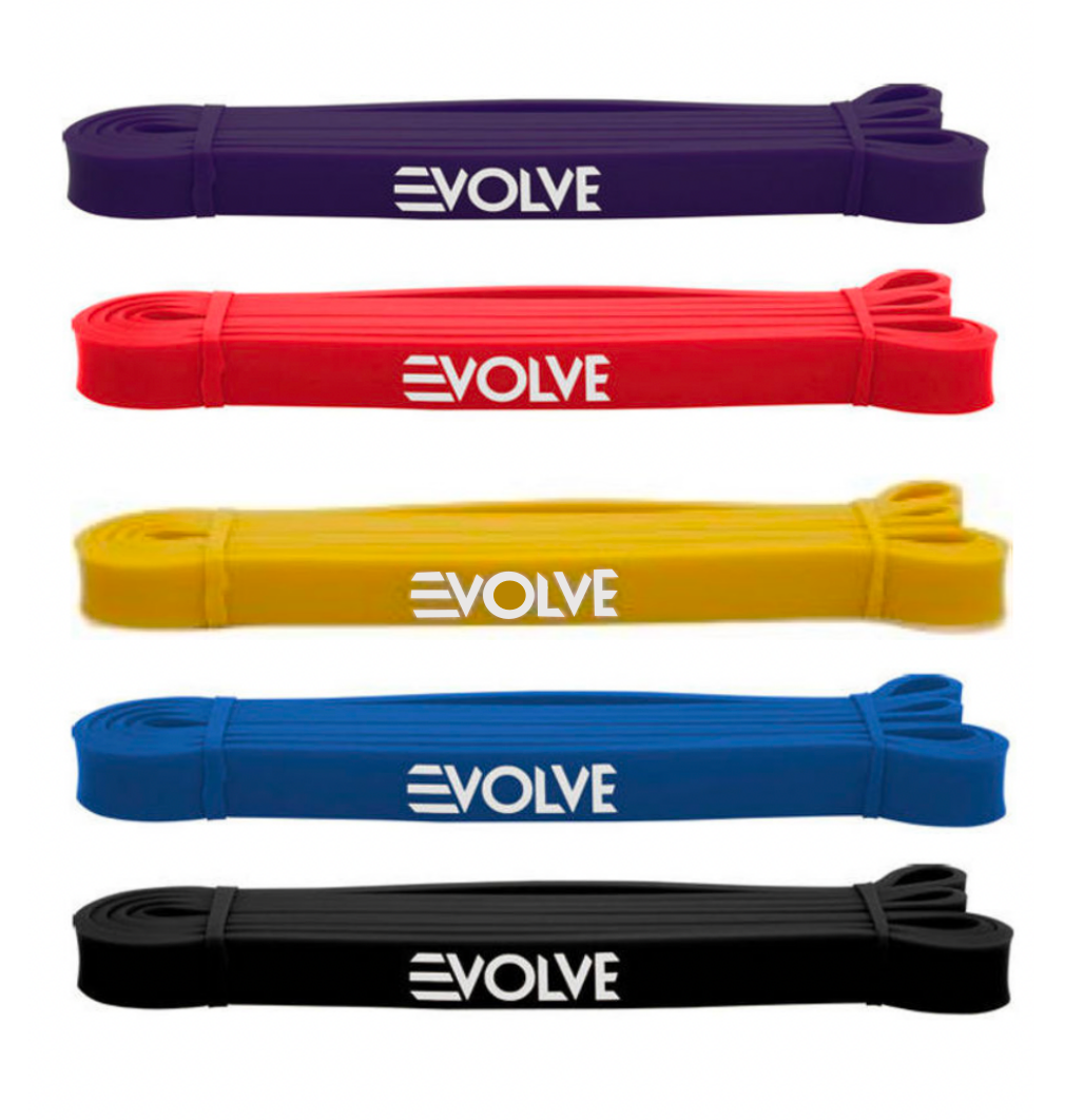 Evolve Resistance Band | Rubber Resistance Band for Strength Training Exercise Fitness Cardio Endurance Recovery Yoga and Pull Up Assistance