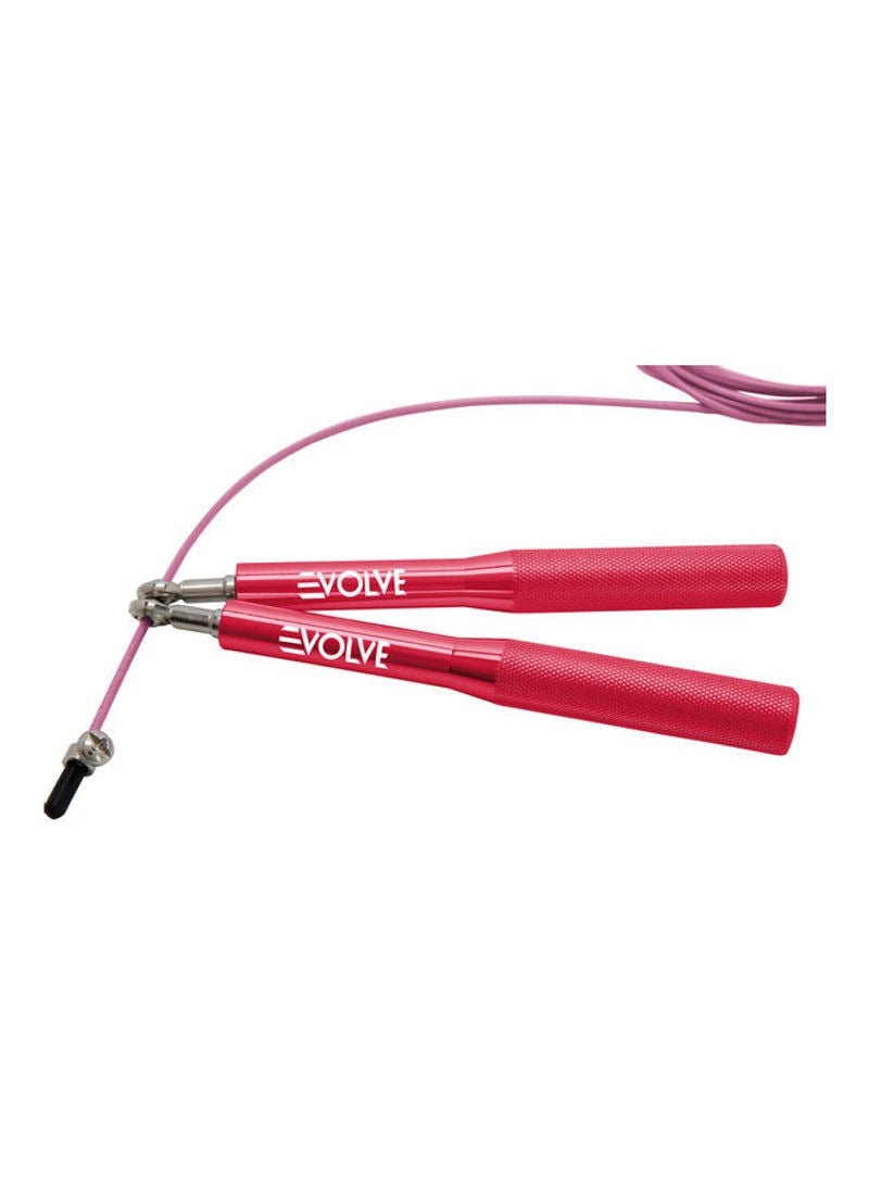 Evolve Skipping Rope | Steel Wire Adjustable Ball-Bearing Jump Rope with Non-slip Handles for Cardio Fitness Training Home Workout and Crossfit for Indoor and Outdoor use