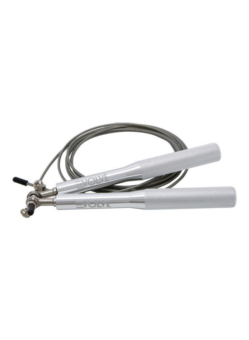 Evolve Skipping Rope | Steel Wire Adjustable Ball-Bearing Jump Rope with Non-slip Handles for Cardio Fitness Training Home Workout and Crossfit for Indoor and Outdoor use