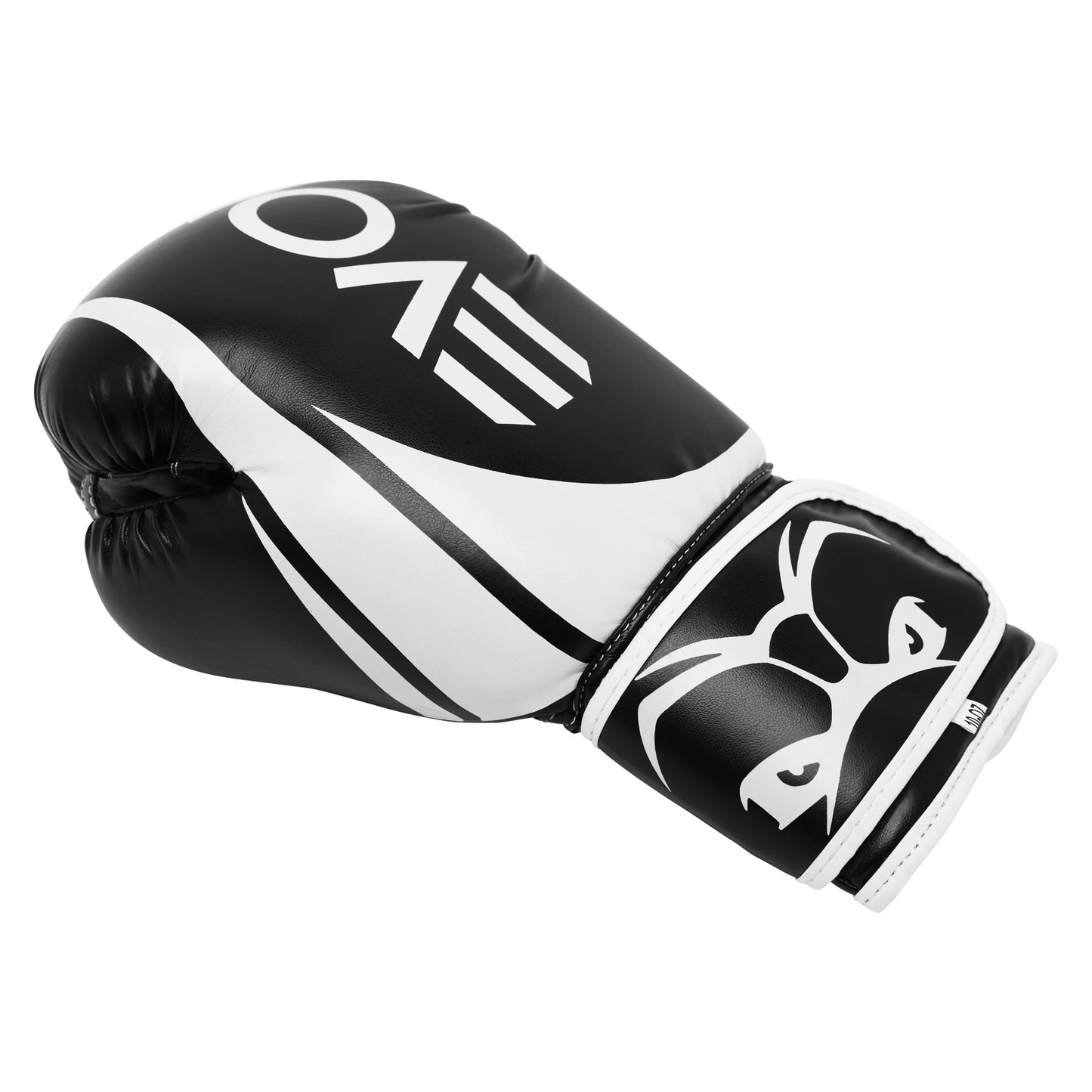 Evolve Boxing Gloves - Black and White | Foam Padded Boxing and Kickboxing Gloves for Training and Sparring