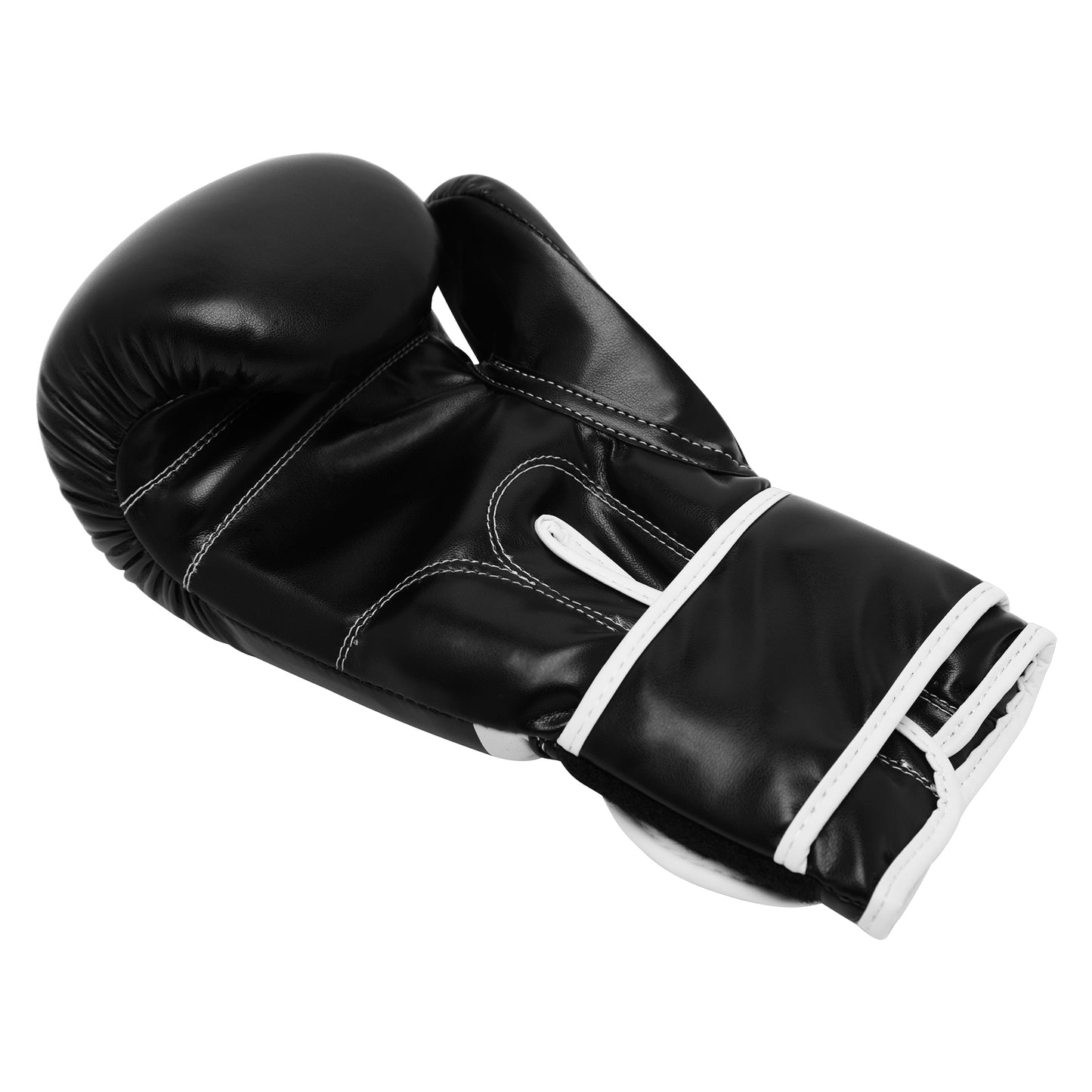 Evolve Boxing Gloves - Black and White | Foam Padded Boxing and Kickboxing Gloves for Training and Sparring