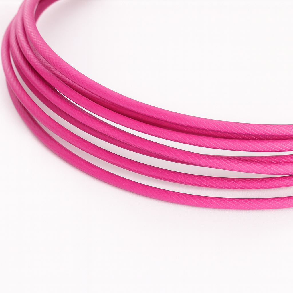 Evolve Skipping Rope - Pink | Steel Wire Adjustable Ball-Bearing Jump Rope