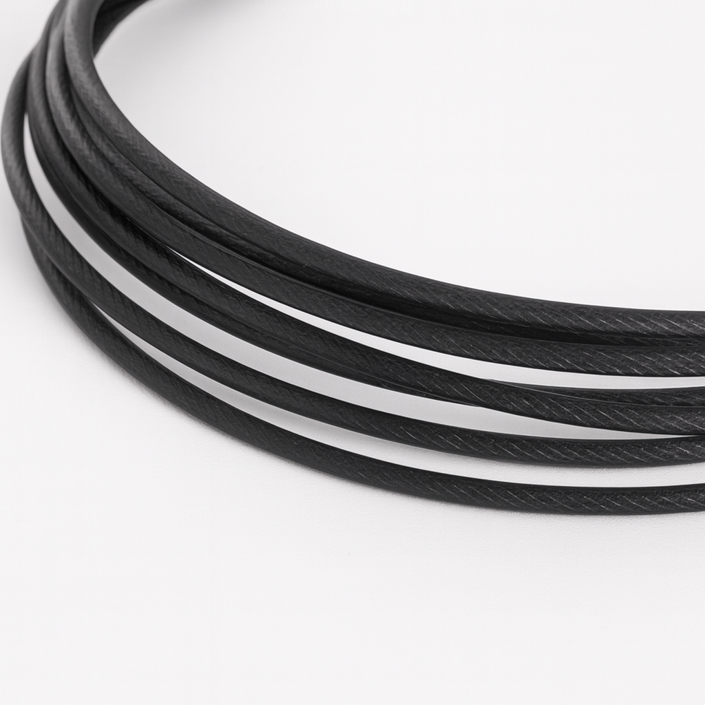 Evolve Skipping Rope - Black | Steel Wire Adjustable Ball-Bearing Jump Rope