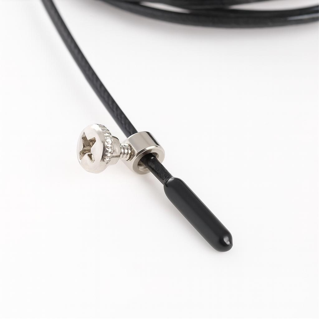 Evolve Skipping Rope - Black | Steel Wire Adjustable Ball-Bearing Jump Rope