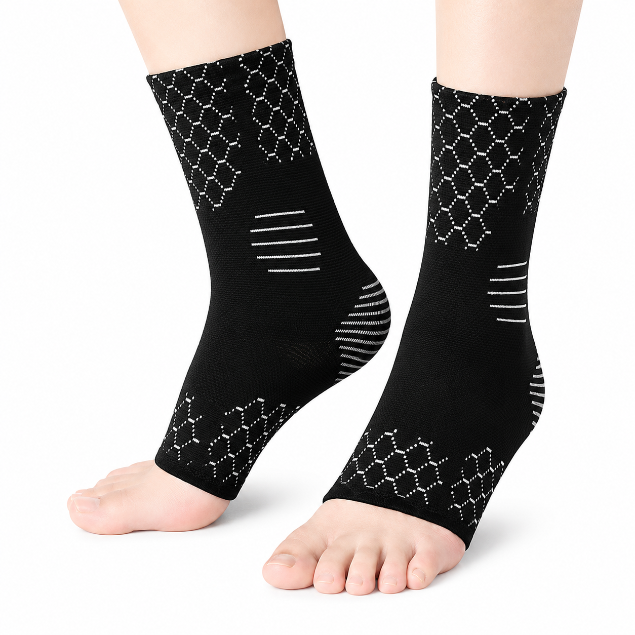 Evolve Ankle Support | Breathable Ankle Support Pair for Sprained Ankle Injury Recovery and Joint Pain