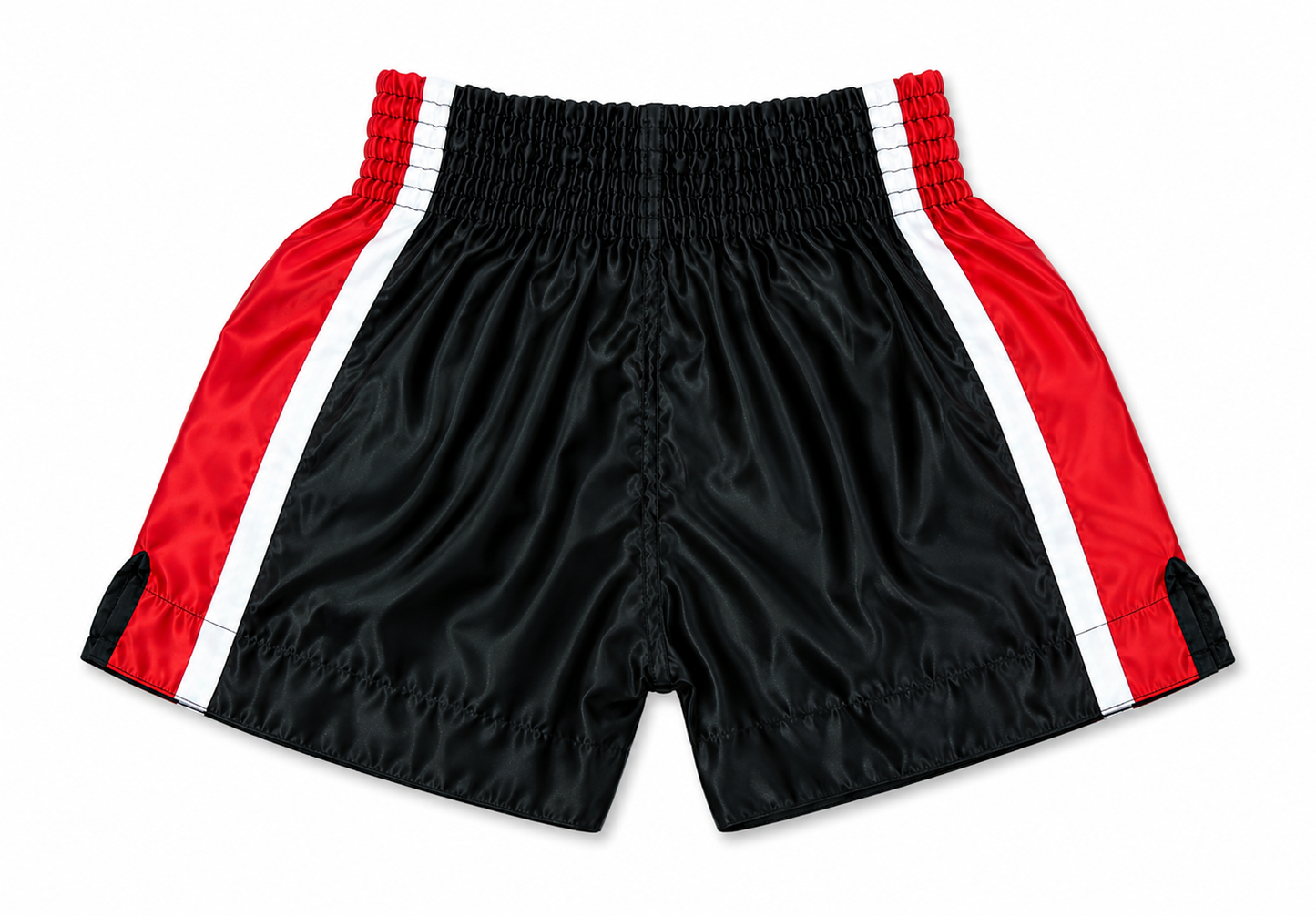 Evolve Muay Thai Shorts - Black and Red | Boxing Grappling Shorts for MMA Kickboxing Muay Thai BJJ