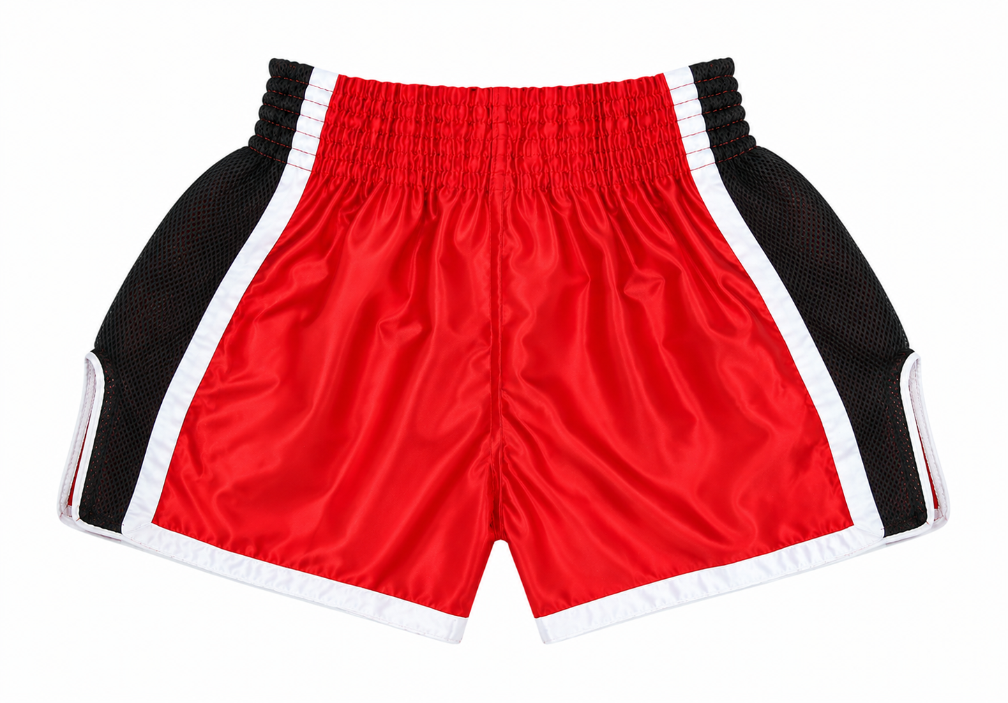 Evolve Muay Thai Shorts - Red and Black | Boxing Grappling Shorts for MMA Kickboxing Muay Thai BJJ