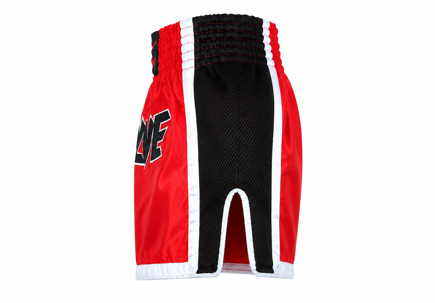 Evolve Muay Thai Shorts - Red and Black | Boxing Grappling Shorts for MMA Kickboxing Muay Thai BJJ