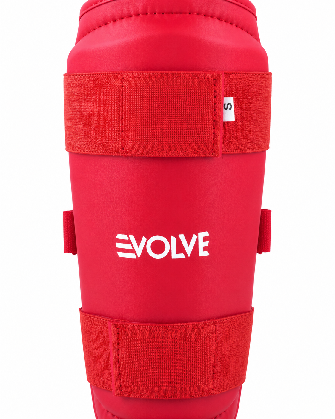 Evolve Karate Shin Guards - Red | Adjustable Foam Padded Karate Shin and Instep Guards