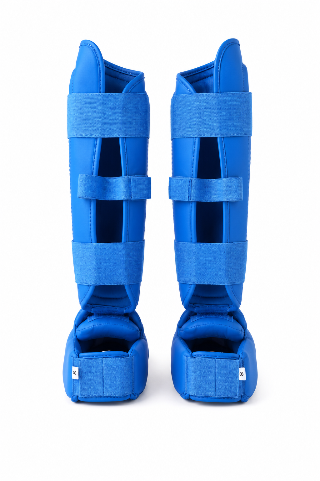 Evolve Karate Shin Guards - Blue | Adjustable Foam Padded Karate Shin and Instep Guards