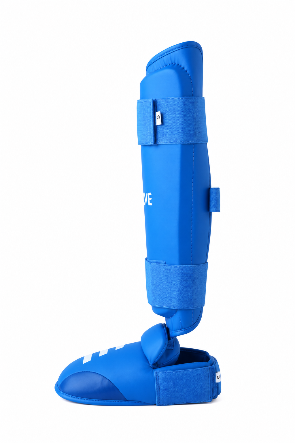 Evolve Karate Shin Guards - Blue | Adjustable Foam Padded Karate Shin and Instep Guards