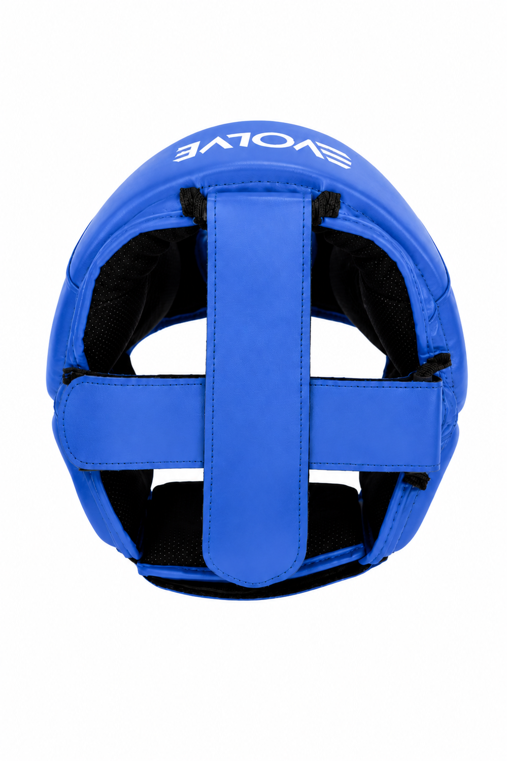 Evolve Headgear - Blue | Foam Padded Adjustable Martial Arts Head Guard for Sparring and Competition