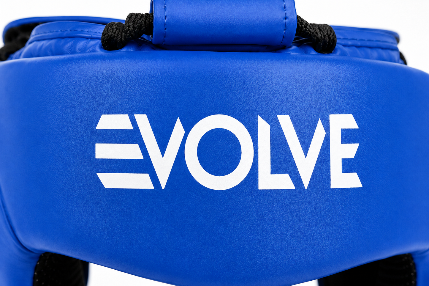Evolve Headgear - Blue | Foam Padded Adjustable Martial Arts Head Guard for Sparring and Competition
