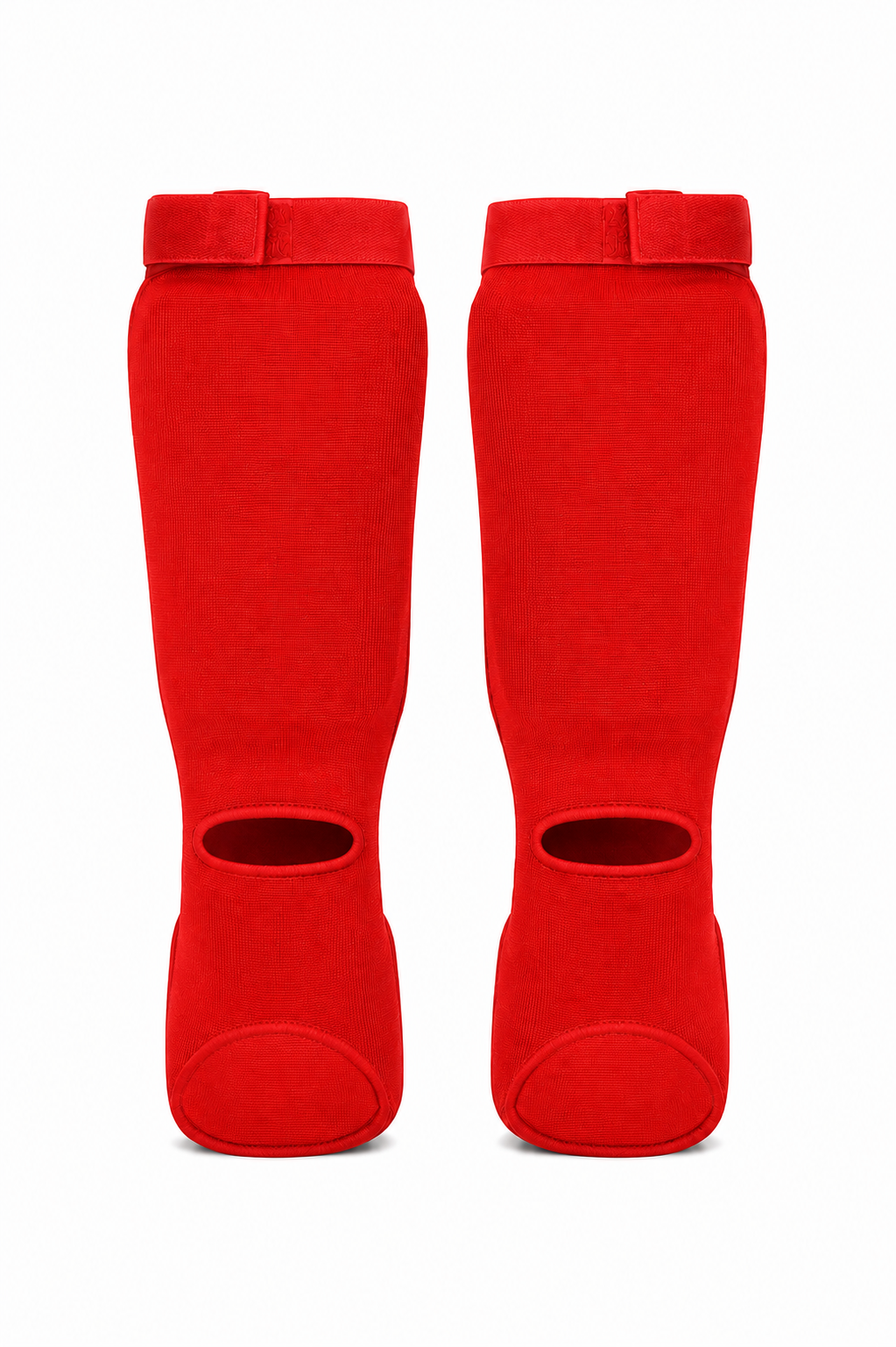 Evolve Shin Guards - Red | Padded Martial Art Shin and Instep Guards for Kickboxing MMA Boxing Muay Thai Karate