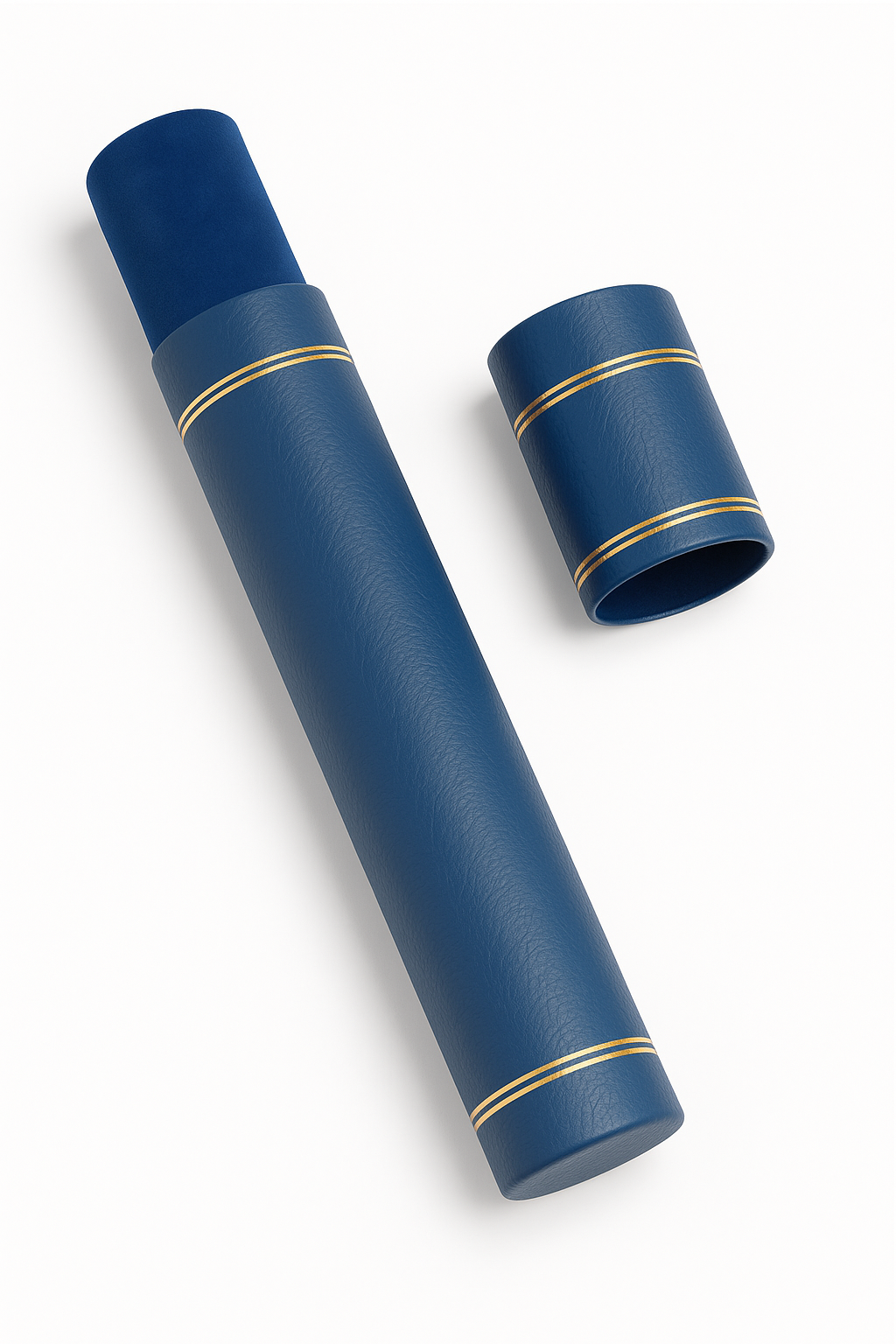 EVOLVE Certificate Tube Holder | Premium Artificial Leather with Velvet Inner Lining and Gold Accents