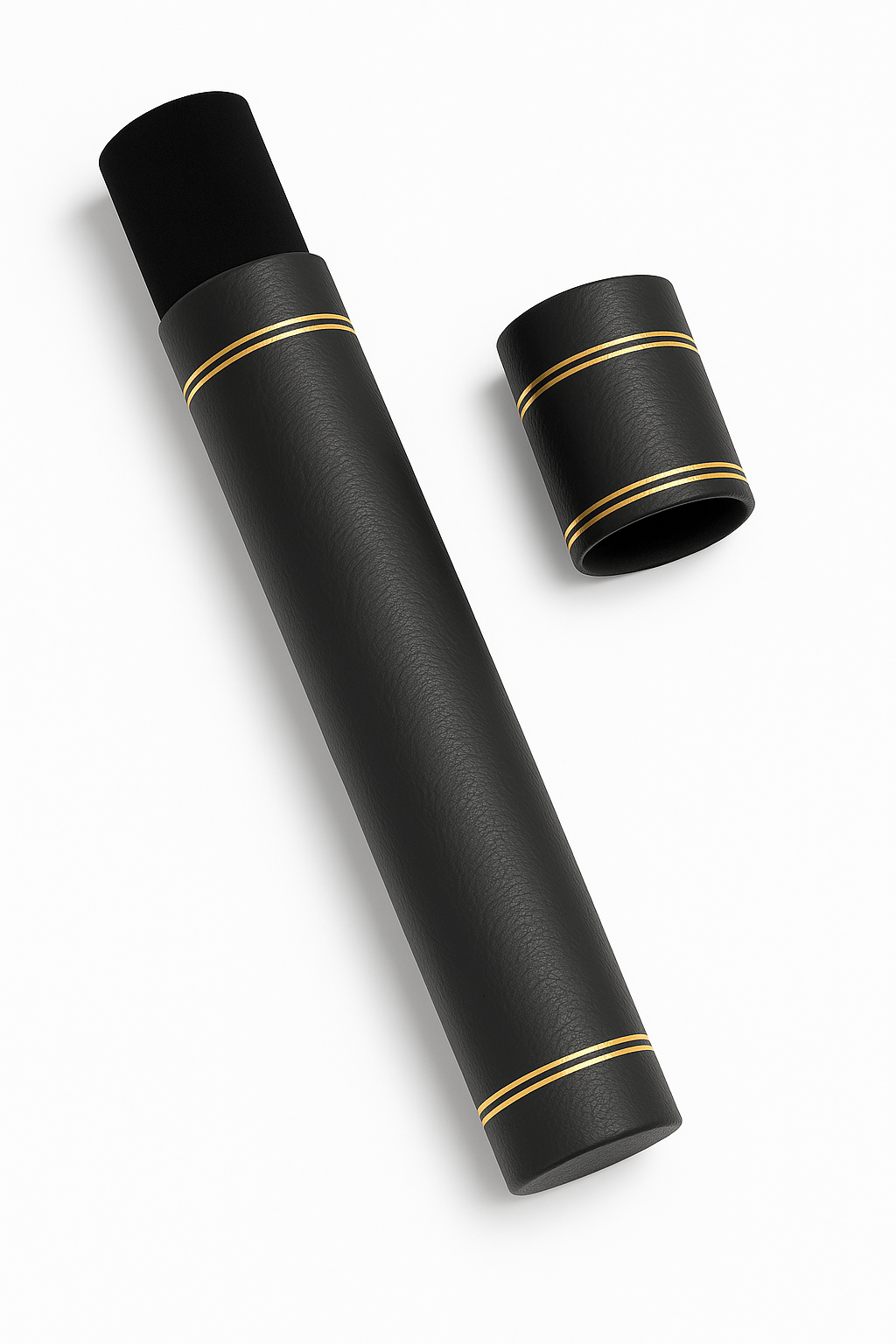 EVOLVE Certificate Tube Holder | Premium Artificial Leather with Velvet Inner Lining and Gold Accents