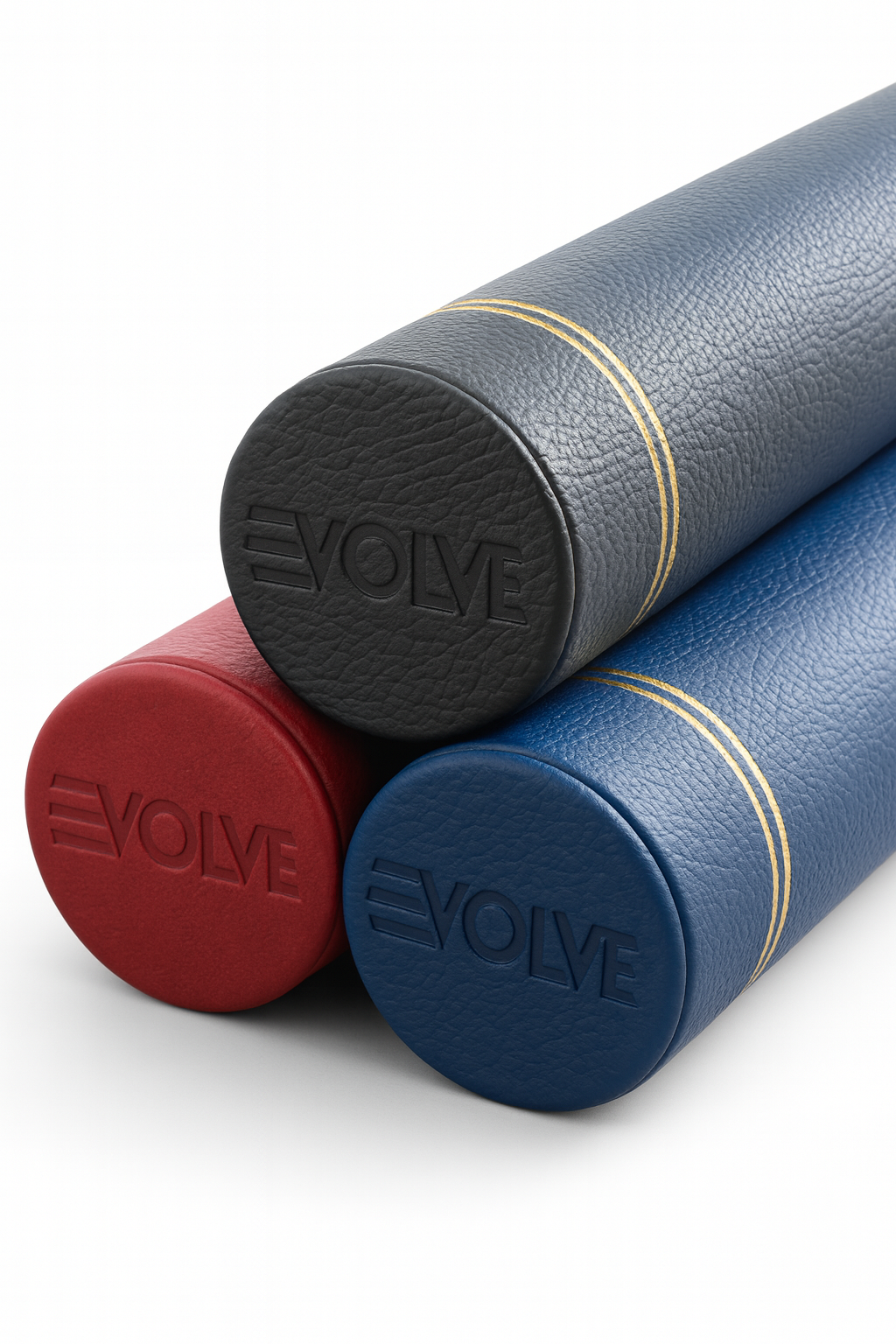 EVOLVE Certificate Tube Holder | Premium Artificial Leather with Velvet Inner Lining and Gold Accents