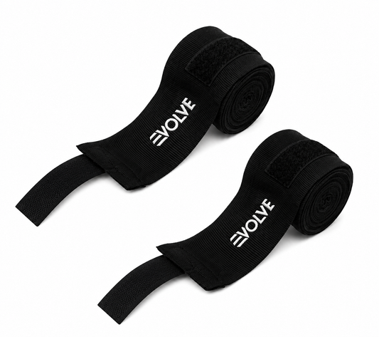 Evolve Handwrap - Black | 4.5/3.5/2 meter Handwrap for Martial Arts Boxing Kickboxing MMA Muay Thai