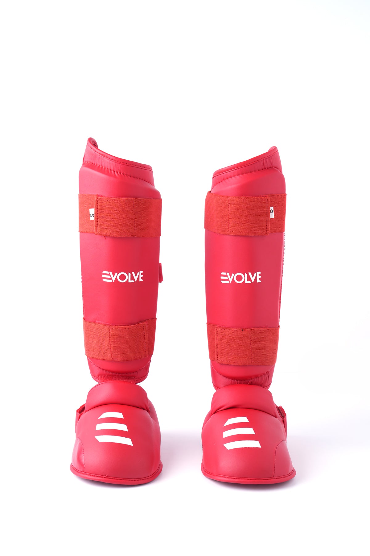 Evolve Karate Shin Guards | Adjustable Foam Padded Karate Shin and Instep Guards