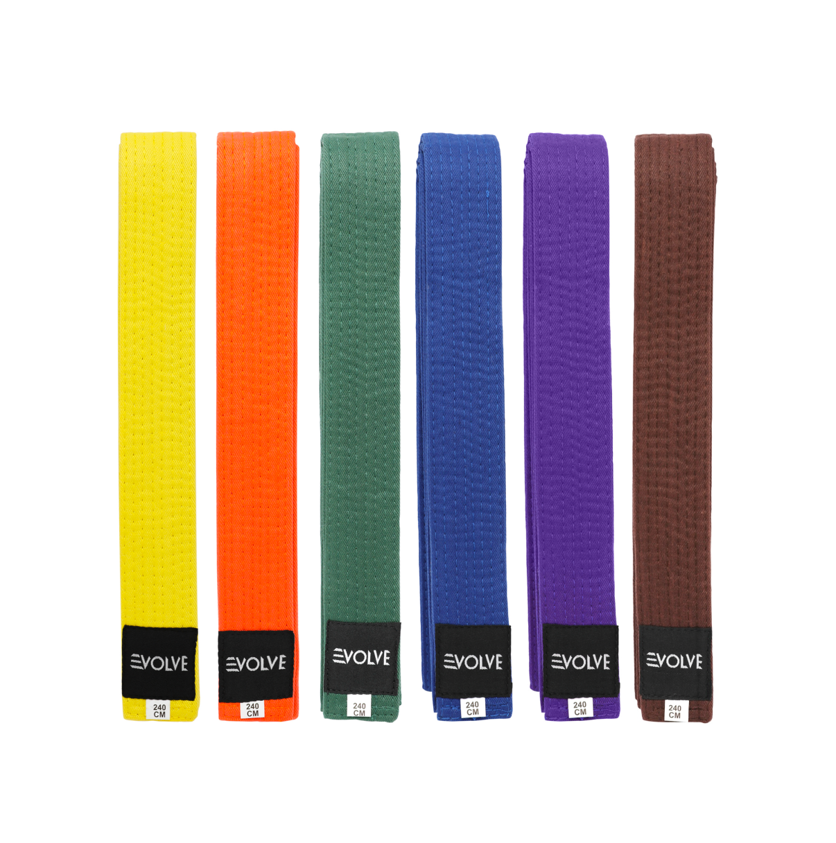 Evolve Karate Belts | MartiaI Art Ranking Belt for Karate Judo Taekwondo Jiu Jitsu